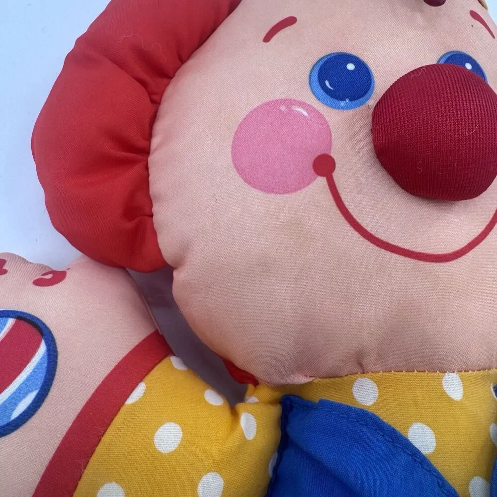 Fisher Price Kiddicraft Vintage 1990 Learning Clown Count Tie Snap Zip Button